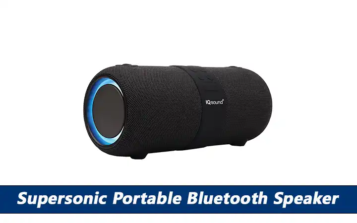 Supersonic Portable Bluetooth Speaker